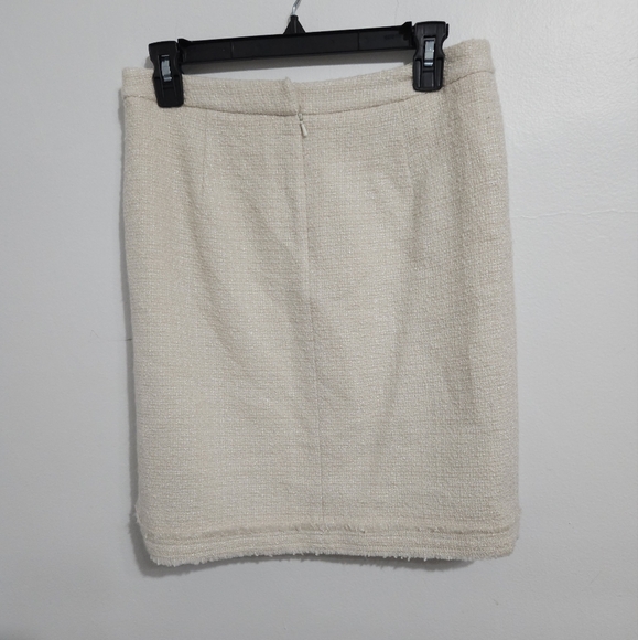 J. Crew Dresses & Skirts - J. Crew ivory wool skirt with liner (4)